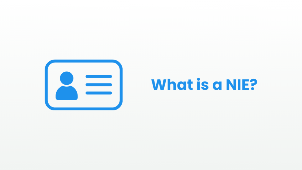 Illustration showing a Spanish NIE identification card explaining what an NIE is